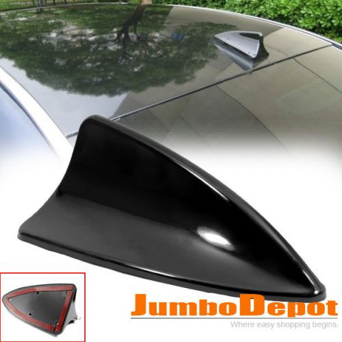 Black shark fin style roof top mount aerial antenna base decor fits toyota camry