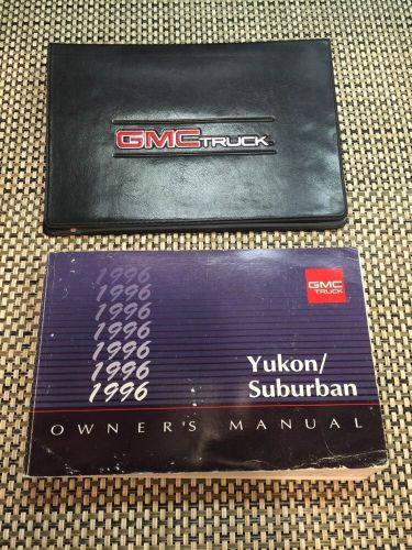 1996 gmc yukon / suburban owners manual in case