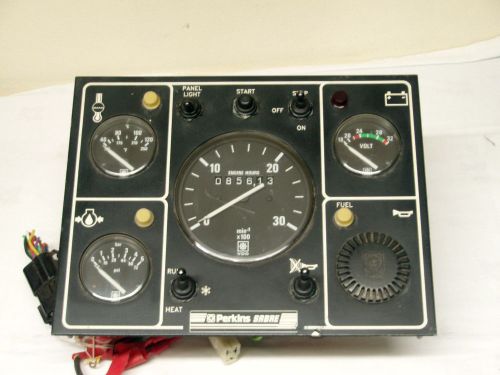 Perkins sabre 24volt tachometer engine instrument panel black -free p&amp;p! - used