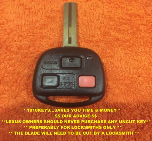 Lexus 3 button fob remote key with red button listed models only 03