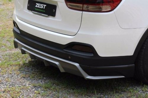 Zest rear diffuser lip for kia all new sorento um 2016+
