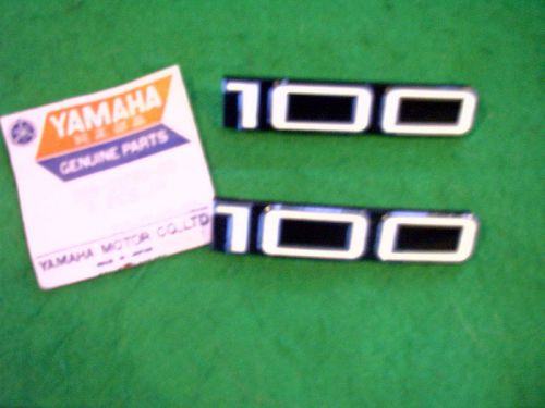 Yamaha yb100 yb 100 pair side panel genuine decal emblem badge 359-21786-00