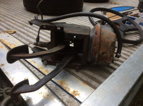 Mgb brake pedal assembly with booster and clutch master