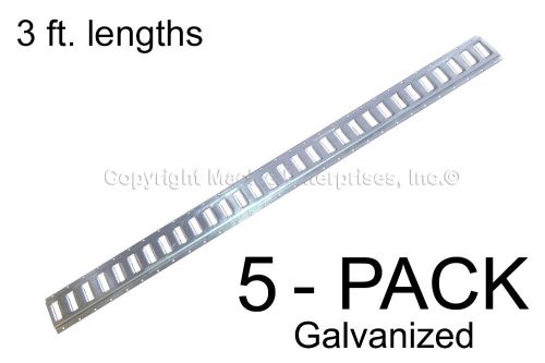 E track - 3 ft. horizontal / trailer tiedown - galvanized 5 pieces