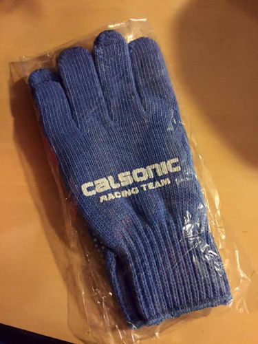 Jdm calsonic racing team knit gloves - nissan skyline gtr fairlady jgtc jtcc