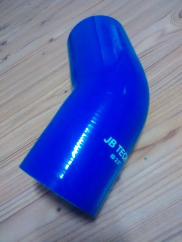 2.5 inch (63mm) 4 ply  45 deg elbow  silicon intercooler hose blue