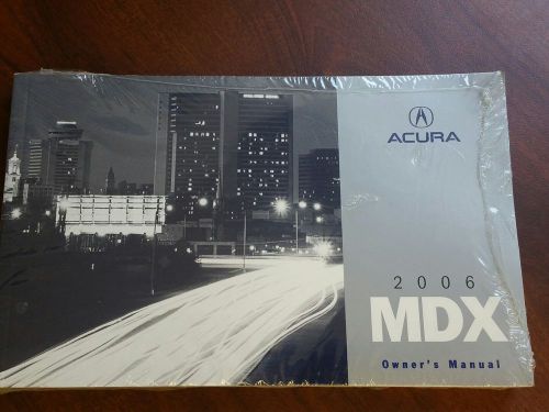 2006 acura mdx factory owners manual