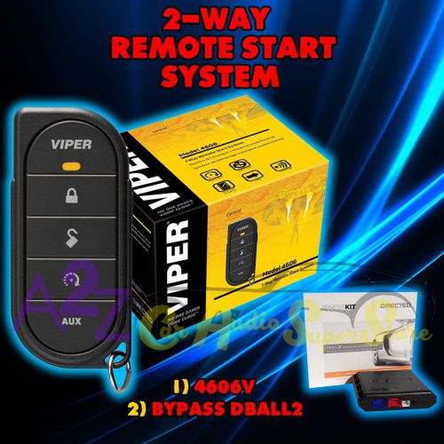 Viper 4606v 2016 model 1 way car alarm and remote start viper + dball2 4606v