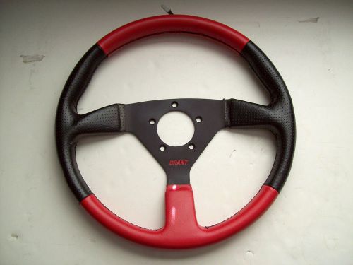 Grant gt 1067 red and black perforated steering wheel chevy ford mopars