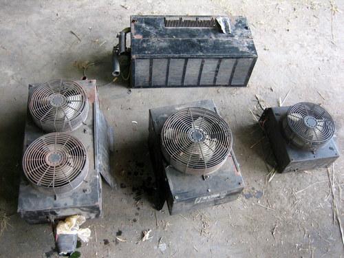 Lot of (4) bus heaters wayne ar linter 12 volt
