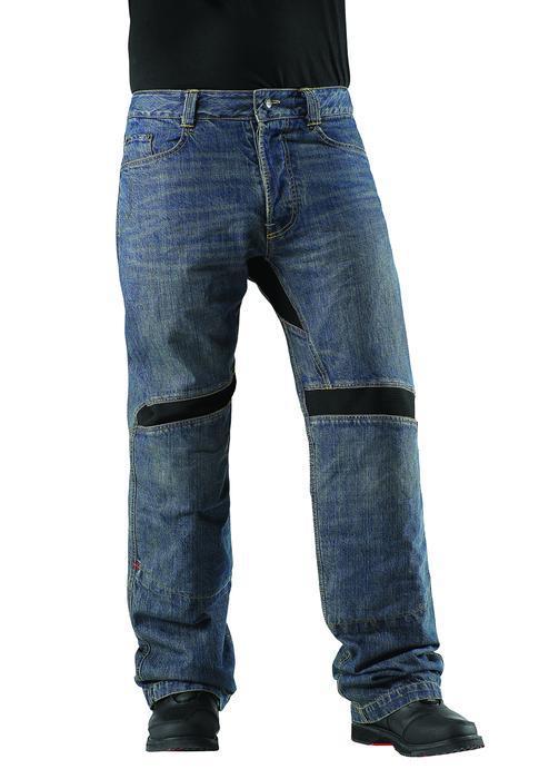 Icon victory motorcycle pants blue/black 34 us