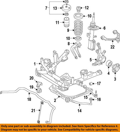 Bmw oem 07-13 x5 front suspension-guide 31336776389