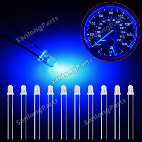 10x blue 3mm instrument cluster light dash panel clear lamp for volvo xc60 xc70