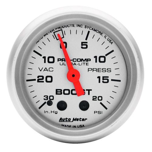 Autometer 4301 ultra-lite mechanical boost/vacuum gauge