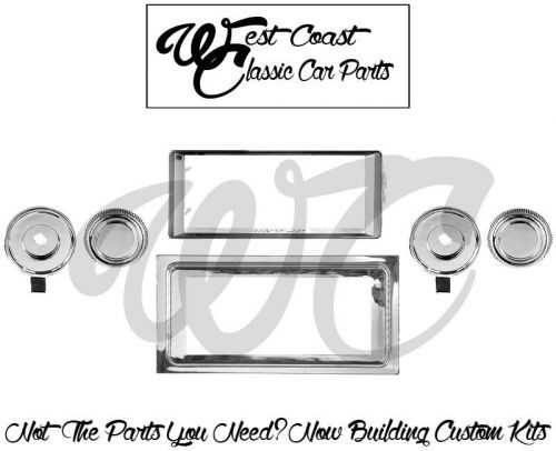 1965 1966 chevrolet impala chevy radio bezel &amp; knob kit