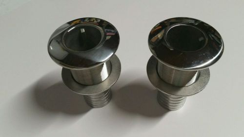 Attwood 1-1/2&#034; stainless steel thru hull  for 1 pair