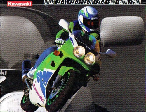 1994 kawasaki ninja motorcycle 12 page brochure