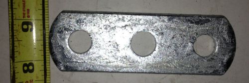 Trailer spring shackle plate 1.5in x 4 3/8in with 1/2&#034; hole galvanized p9