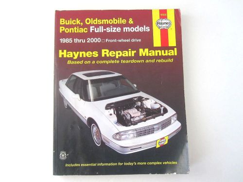 Haynes 19020 buick oldsmobile pontiac 1985-2000 full size models repair manual