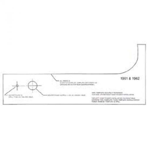 Full size chevy rear antenna template, 1961-1962