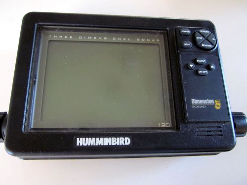 Clean working humminbird dimension 3 fish finder model d-3 120 - head unit only