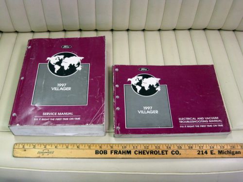 1997 ford villager van 2-volume service shop manual set