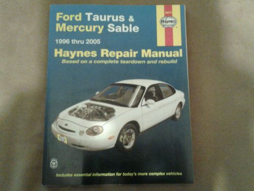 Ford taurus &amp; mercury sable haynes repair manual 1996-2005