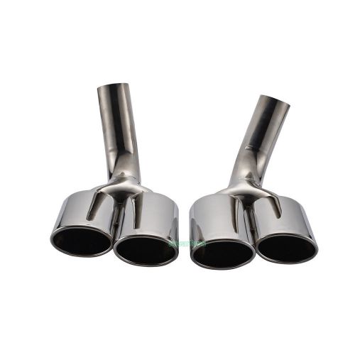 Chrome exhaust tips ends fit for mercedes benz g500 g55 g63 g550 amg 07-15 steel