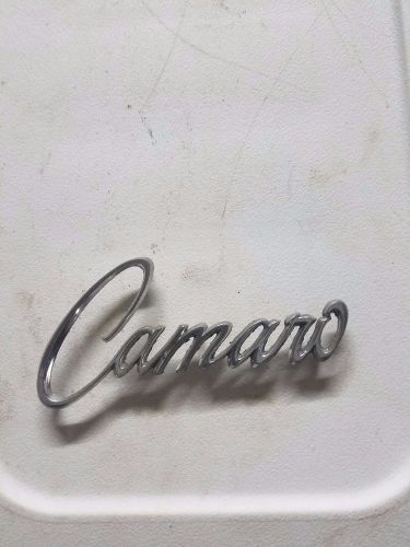 Vintage chevrolet camaro badge emblem