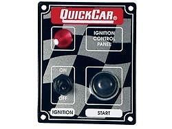 Quickcar ignition panel- ignition switch light and starter button 50-052