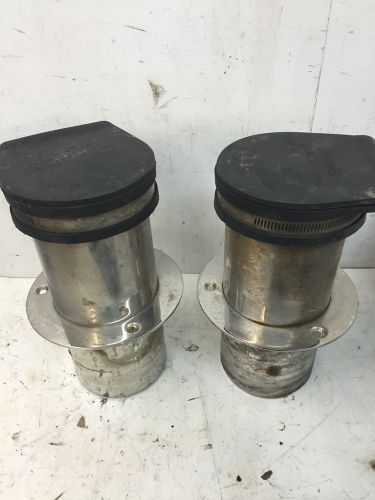 Pair of stainless steel exhaust tips 4in