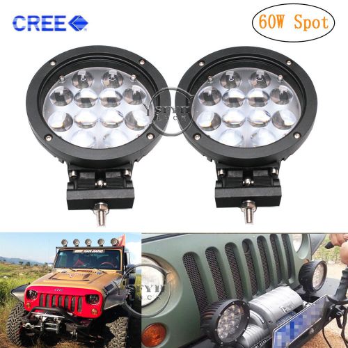 2x7inch 60w cree led work light spot for jeep wrangler suv outdoor stage lamp