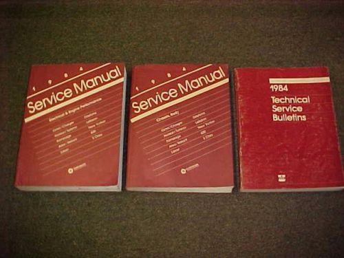 1984 dodge daytona lebaron laser service shop repair manual 3 books 84 + wiring