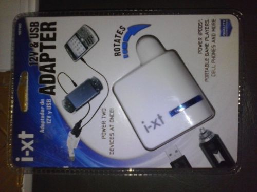 Custom accessories one 12 volt &amp; one usb port adapter #10760 -12v plug in- new!