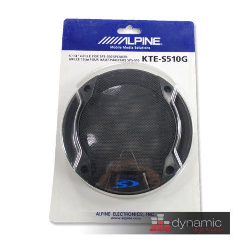 Alpine kte-s510g type s 5.25” car audio speaker grilles sps-510 speakers (pair)