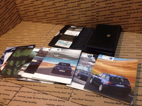 04-06 bmw x3 owners manual &amp; case (complete set) oem