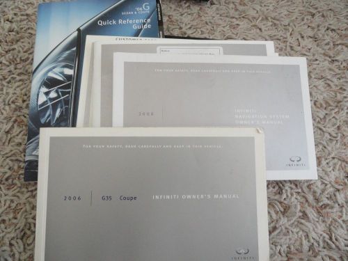 2006 infiniti g35 coupe owners manual with navigation