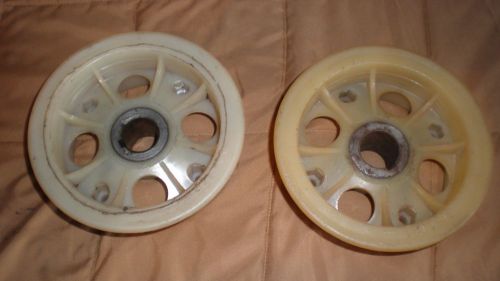 Vintage nylon go kart wheels 5&#034; diameter (***)  rears