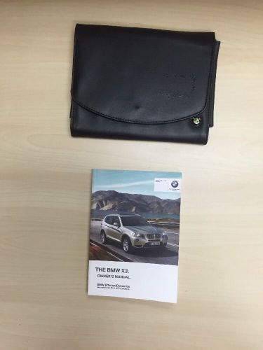 2012 bmw x3   owners manual with case oem