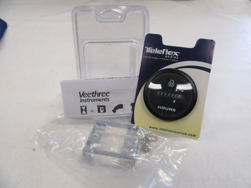 Teleflex engine hour meter gauge kit 84760p marine boat