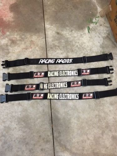Racing electronics radio belts. set of 4 belts