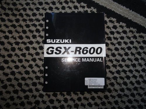 Suzuki service manual for gsxr 600 2004-2005