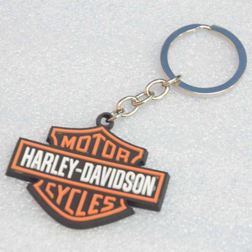 Rubber motorcycle key chain keyring fit for harley-davidson hd motor cycles