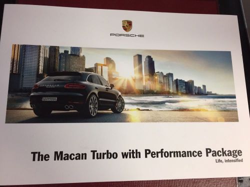 2017 porsche macan turbo with performance usa sales brochure new
