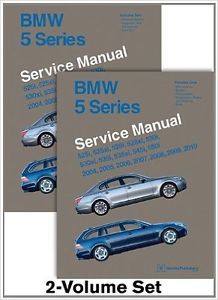 Hardback bmw 5 series service manual two volume bundle