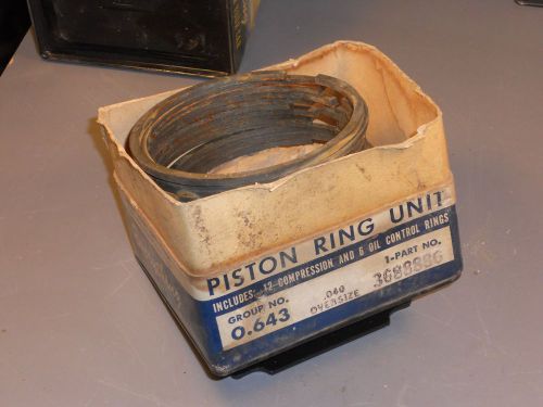 Gm 3688886 1937-53 chevrolet 216 piston rings nos .040