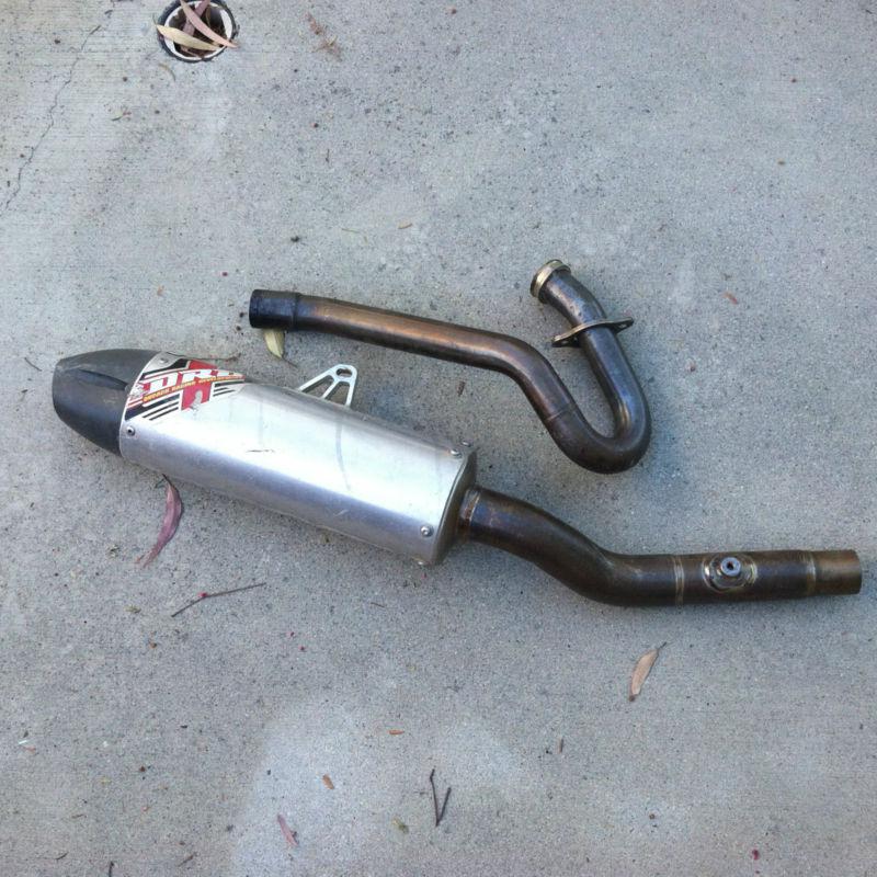 Full drd exhaust off of a 2007 crf450x no major dings some scratches header has 