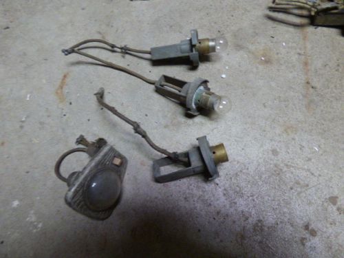 1947 48 ford original dome lamp with switch &amp; light sockets