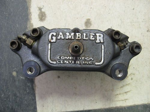 Vintage gambler brake caliper, sprint car, silver crown