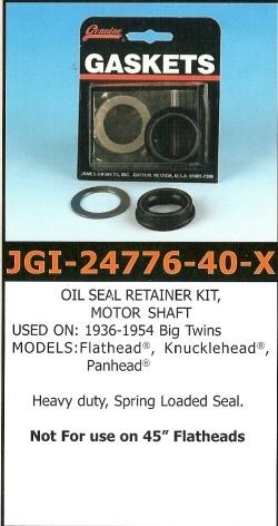 James hd motor shaft seal & retainer1936-1954 bt   - close out